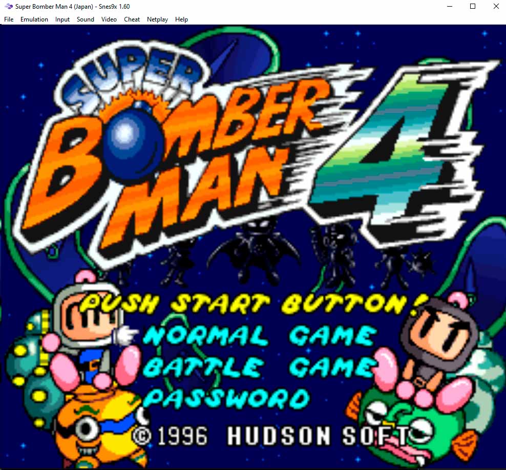 Bomberman 4 - Emulador Snes